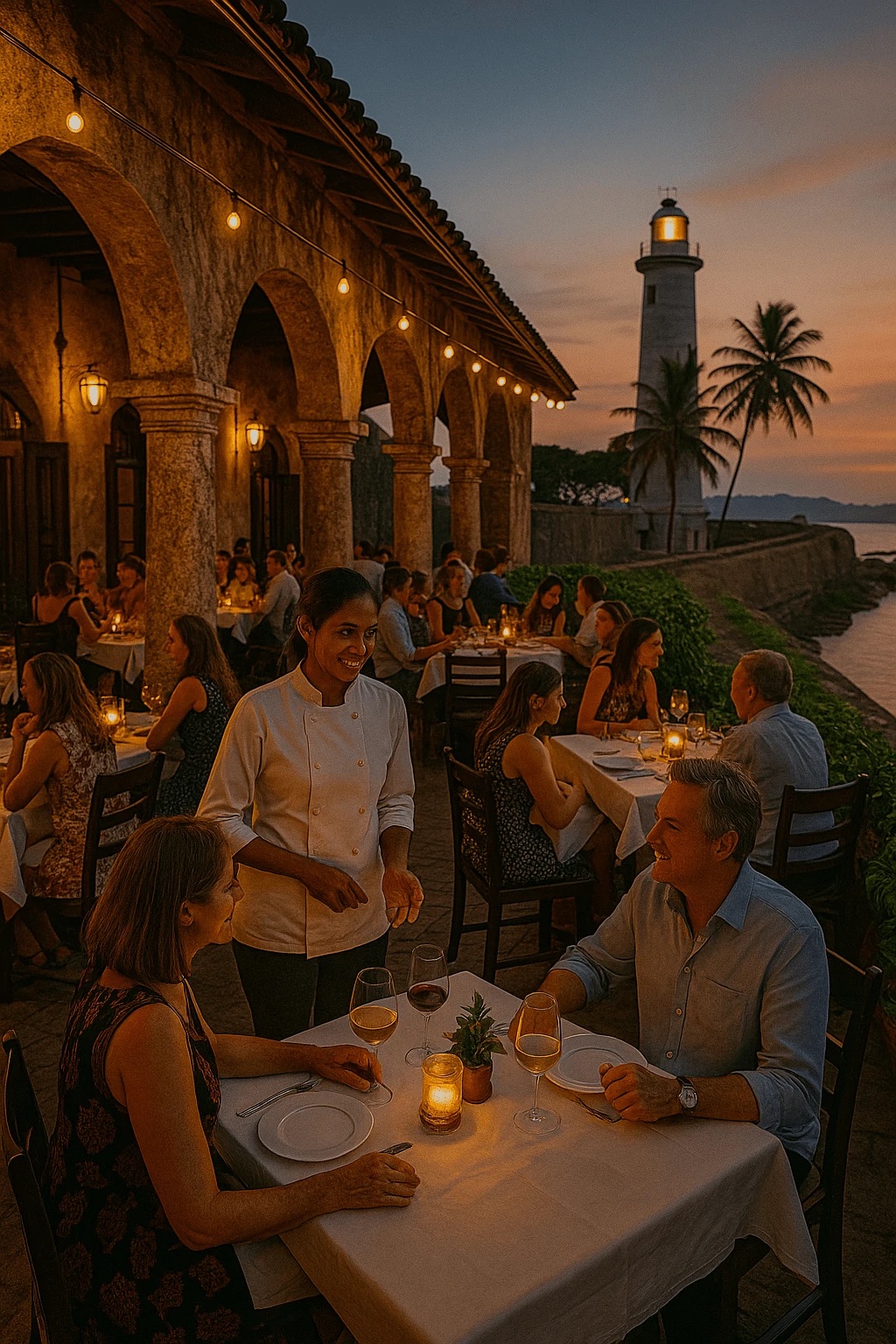 Private Fort Ramparts Dinner, Galle